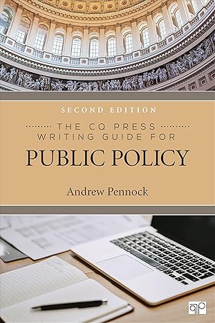 The CQ Press Writing Guide for Public Policy (2nd Edition) - Epub + Converted Pdf